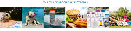 Instagram feed section of leisurequipinc.com homepage