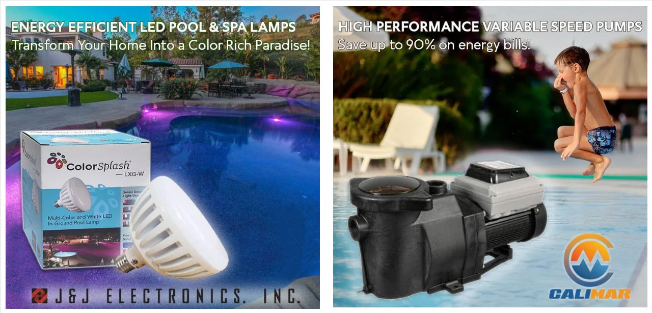 Banner section of poolsupplyunlimited.com homepage