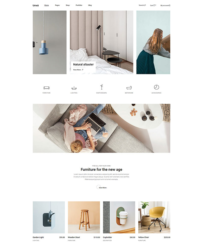 Umea furniture store theme