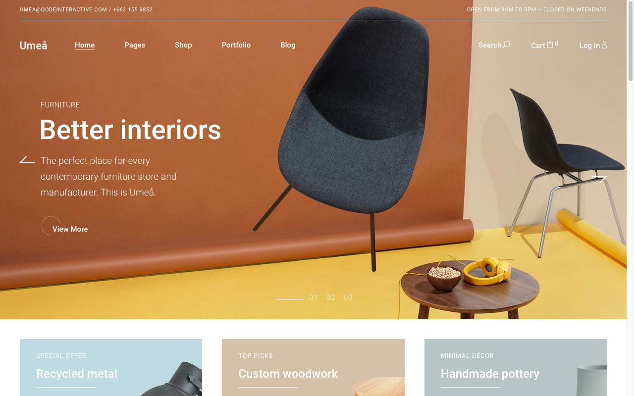 Umea furniture store theme