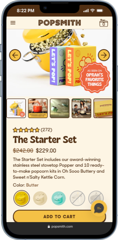 product details section examples from popsmith